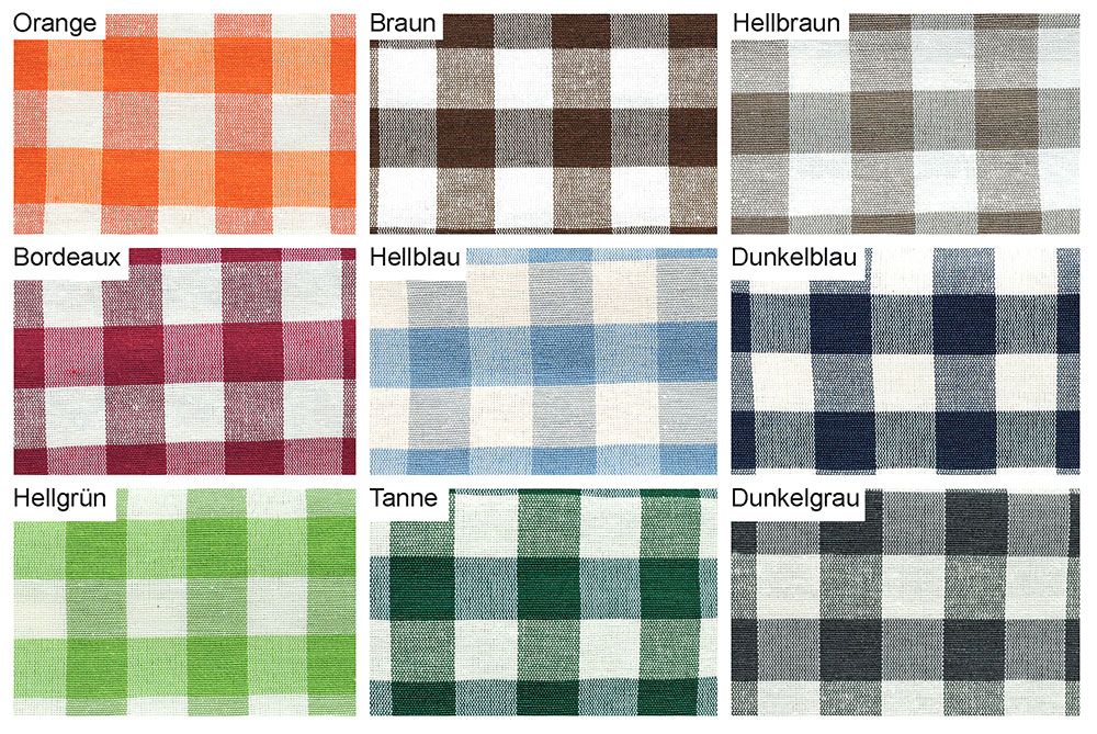 Deko- und Gardinenstoff - 280 cm - Vichy Karo 1,5 cm 