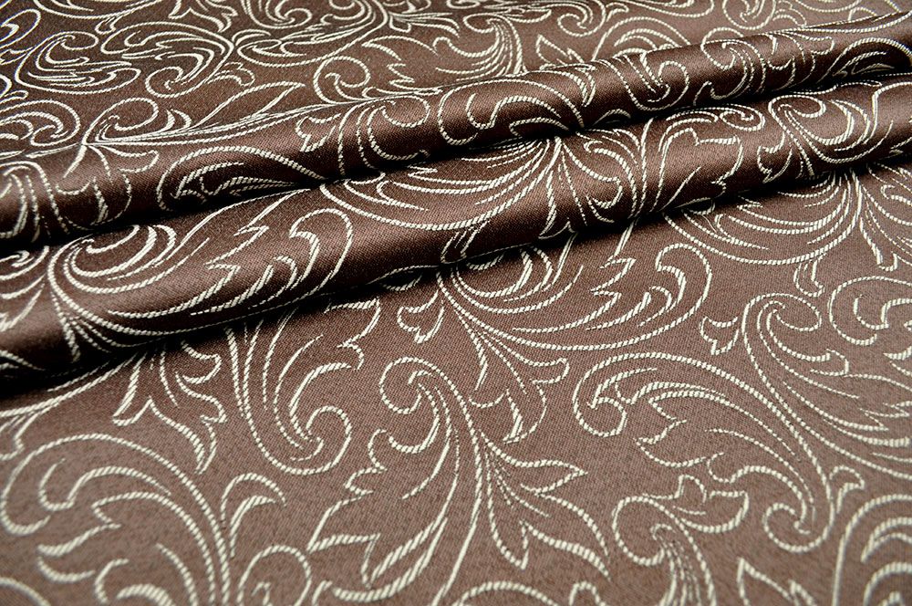 Dekostoff Jacquard - Waves in the Wind - Braun 