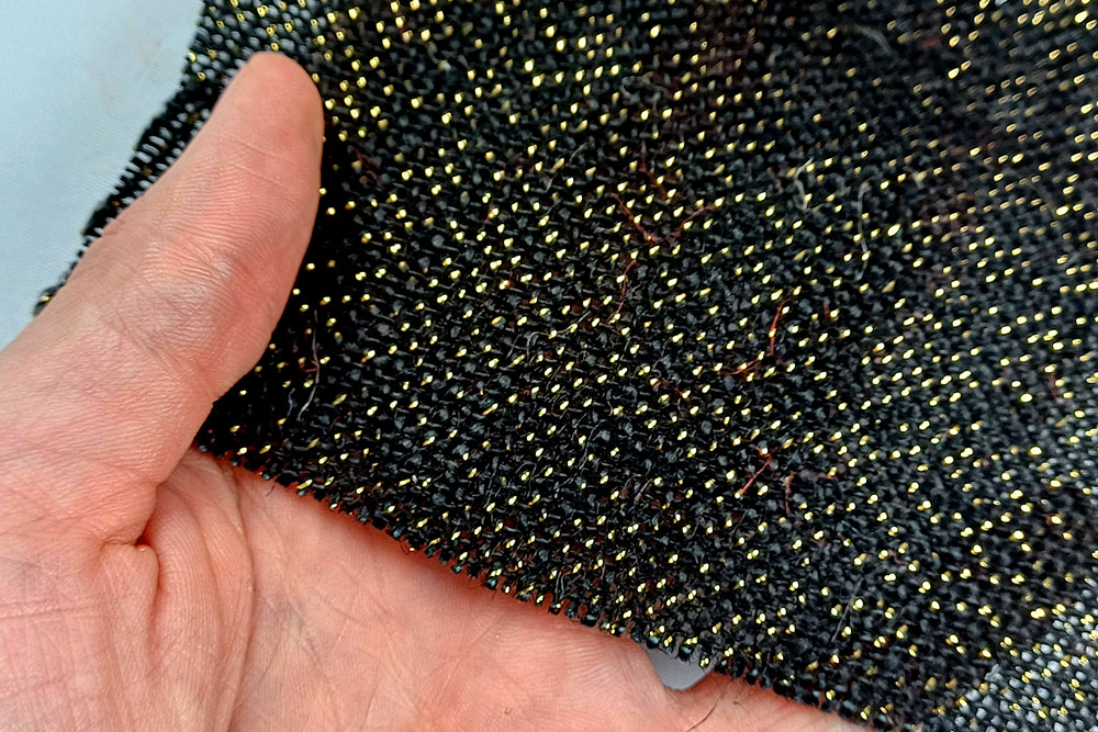 Jute - Gold-Lurex - Schwarz 