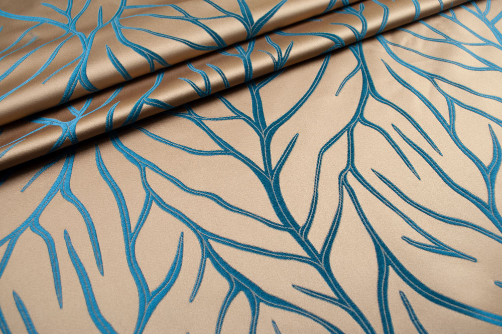 Golden Leaves - Dekostoff Jacquard 