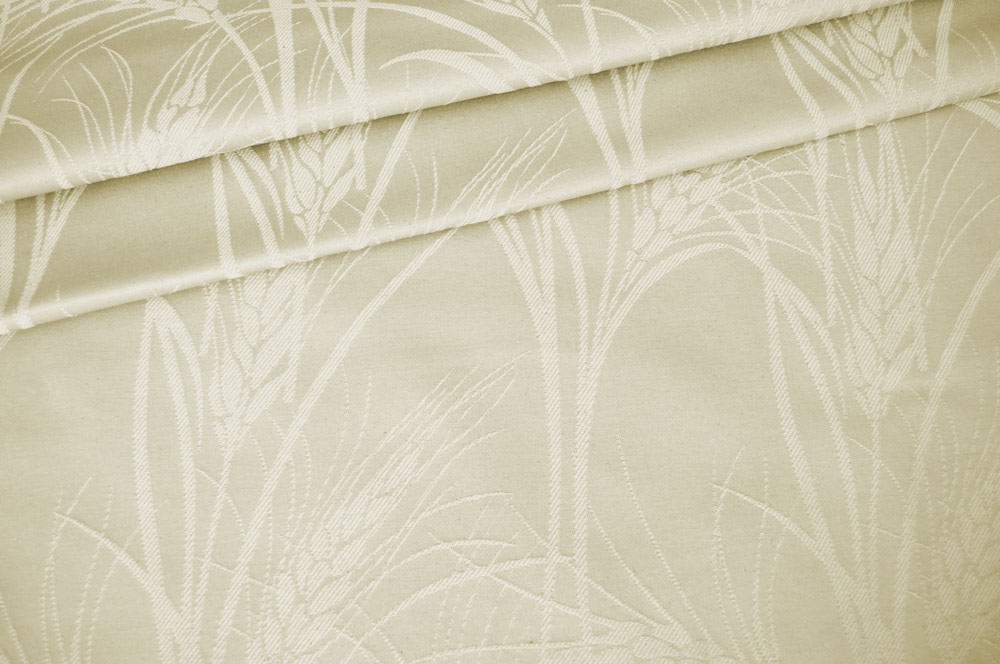 Kornfeld - Dekostoff Jacquard - Beige/Creme 