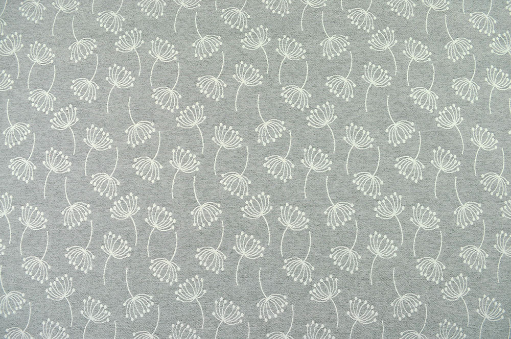 Dekostoff Jacquard - Dandelion - Hellgrau/Creme - C-Ware 