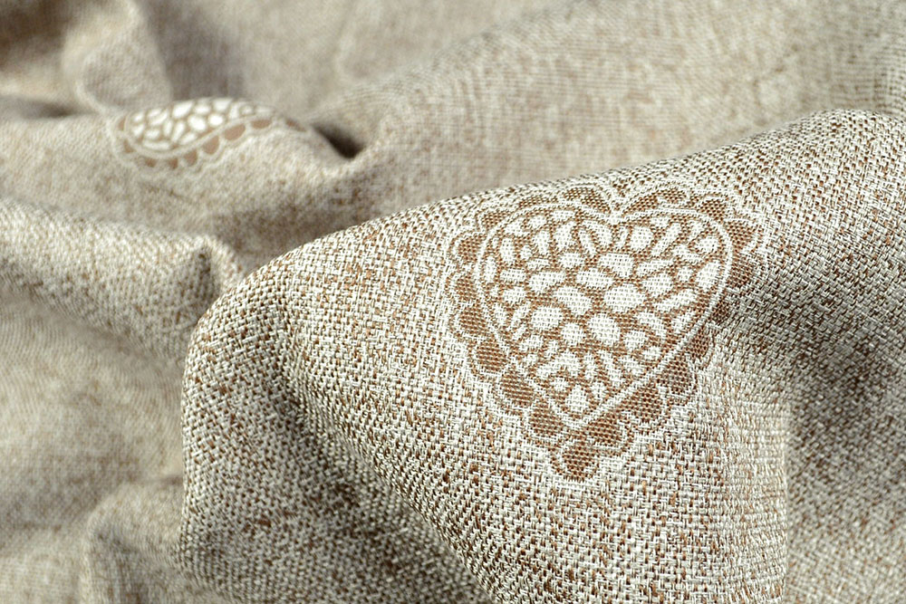 Wende-Dekostoff - Landhausglück - Beige 