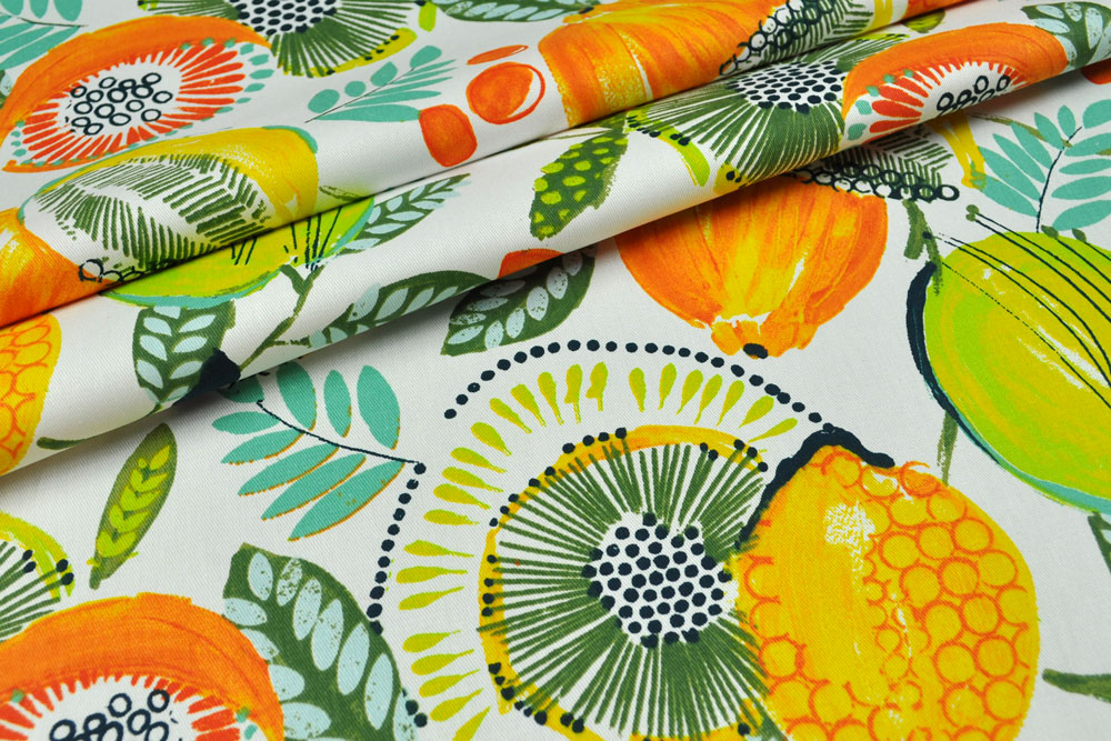 Baumwollstoff- Barcelona Fruits 