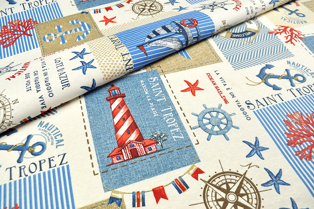 Deko-Outdoorstoff - Saint Tropez Maritim 