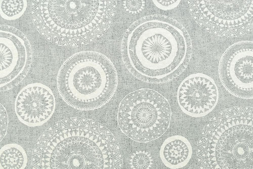 Deko-Outdoorstoff - Mandala Grey - 1,0 Meter 
