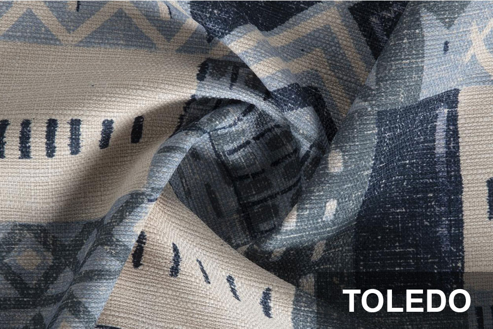 Möbelstoff deluxe - Toledo - Mexico Sky 