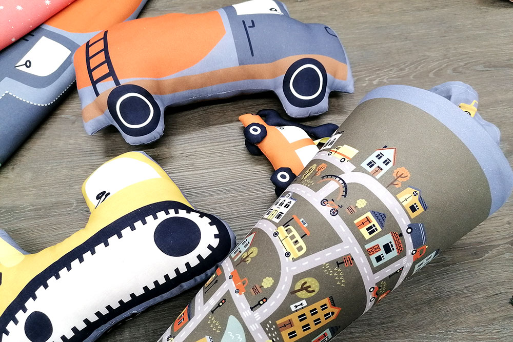 Panel - Schultüten-Stoff - Baustelle 