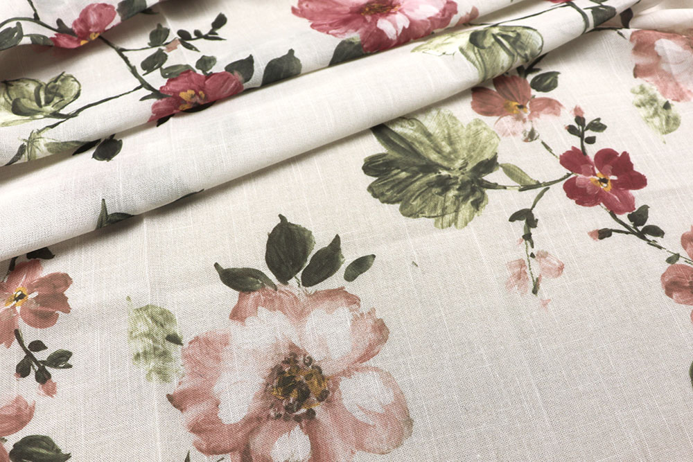 Gardinenstoff - Marias Rosen 