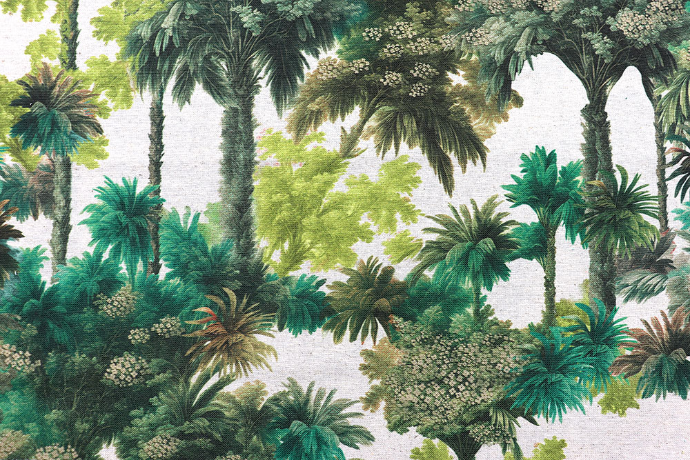 Dekostoff Leinen - Urwald 