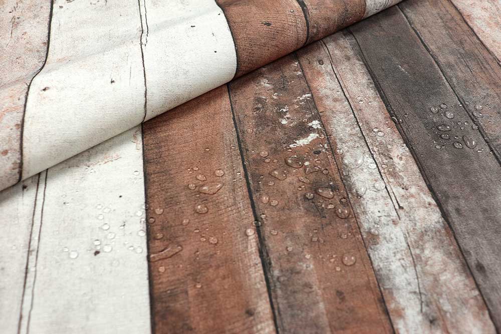 Dekostoff Teflon - Holzbrett Vintage 