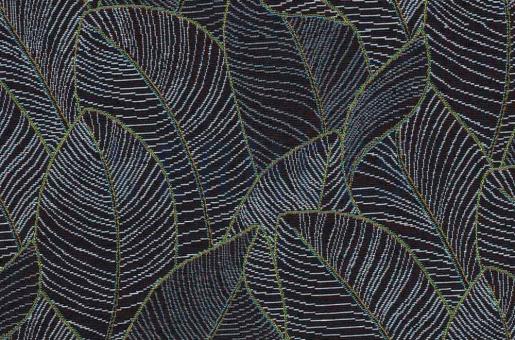 Gobelin Basic - Leaves - Nachtblau 