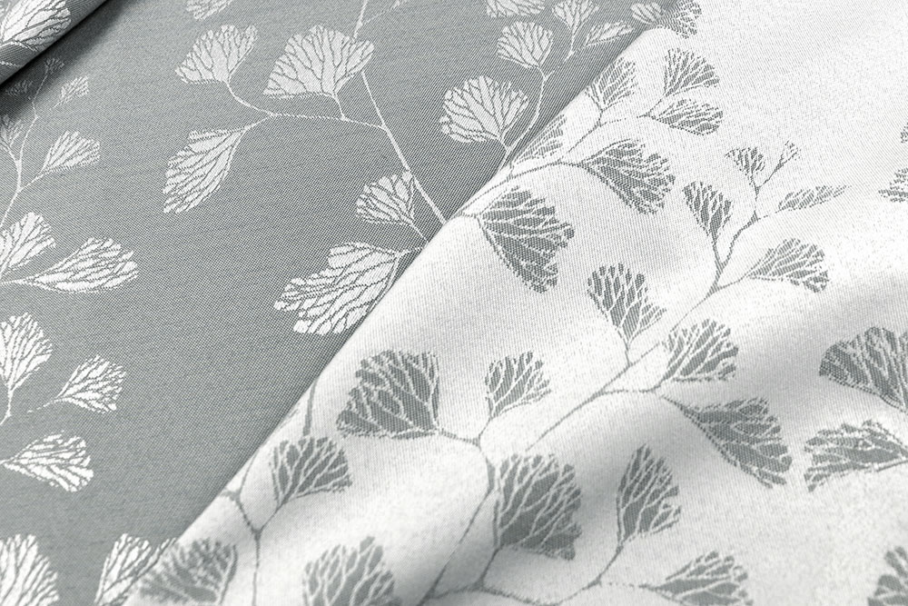 Dekostoff Jacquard beidseitig - Galicia - Grau 