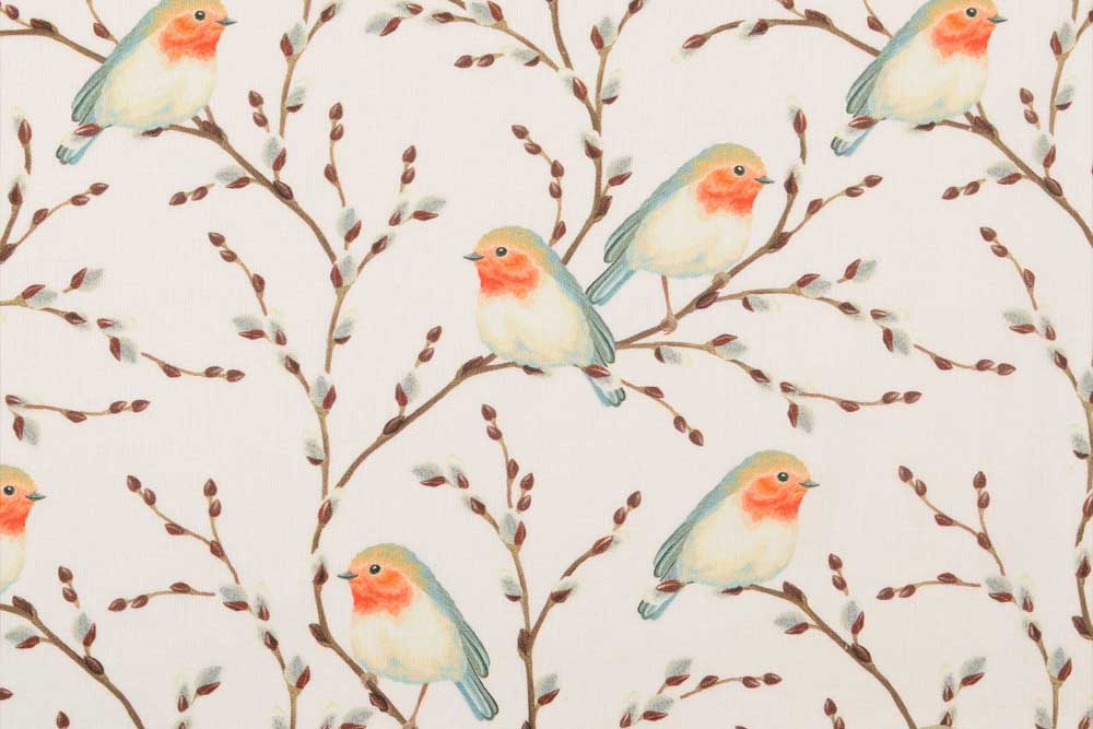 Baumwollstoff - Sweet Birds - Weiß 