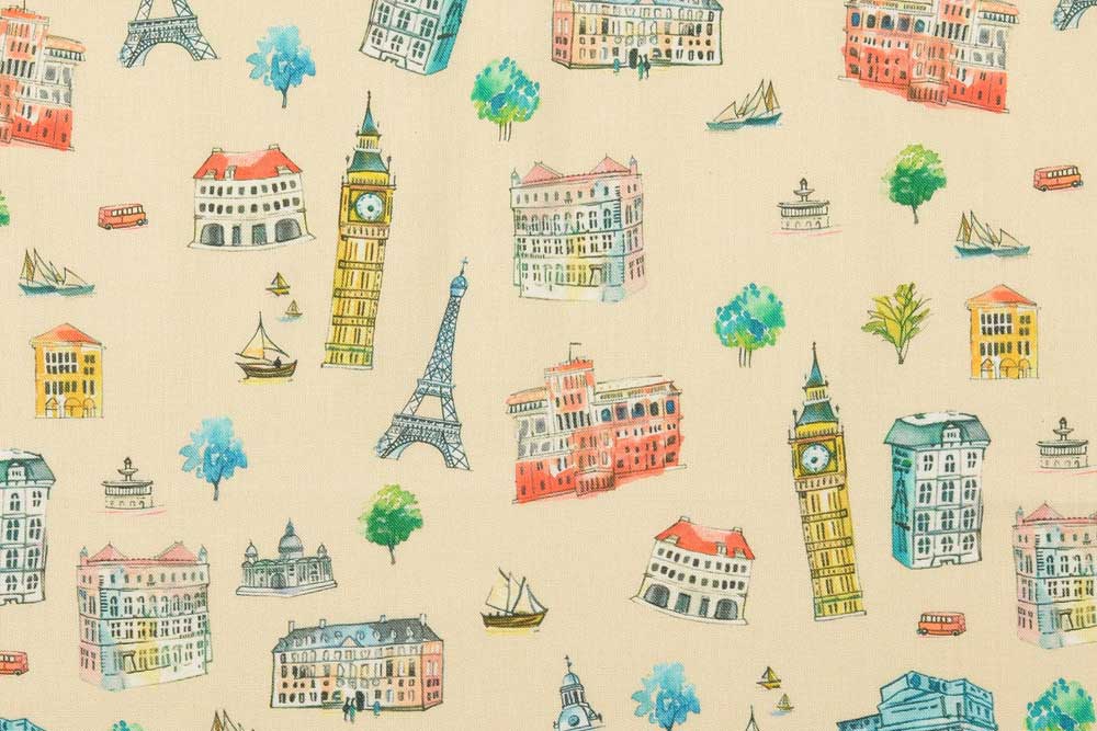 Baumwollstoff - Sightseeing 