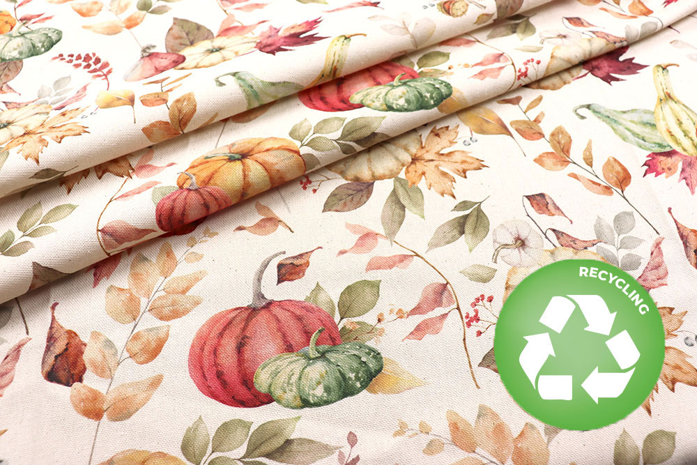 Recycling-Dekostoff - Pumpkin Poetry 