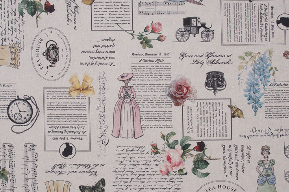 Dekostoff Premium - Victorian Letters 