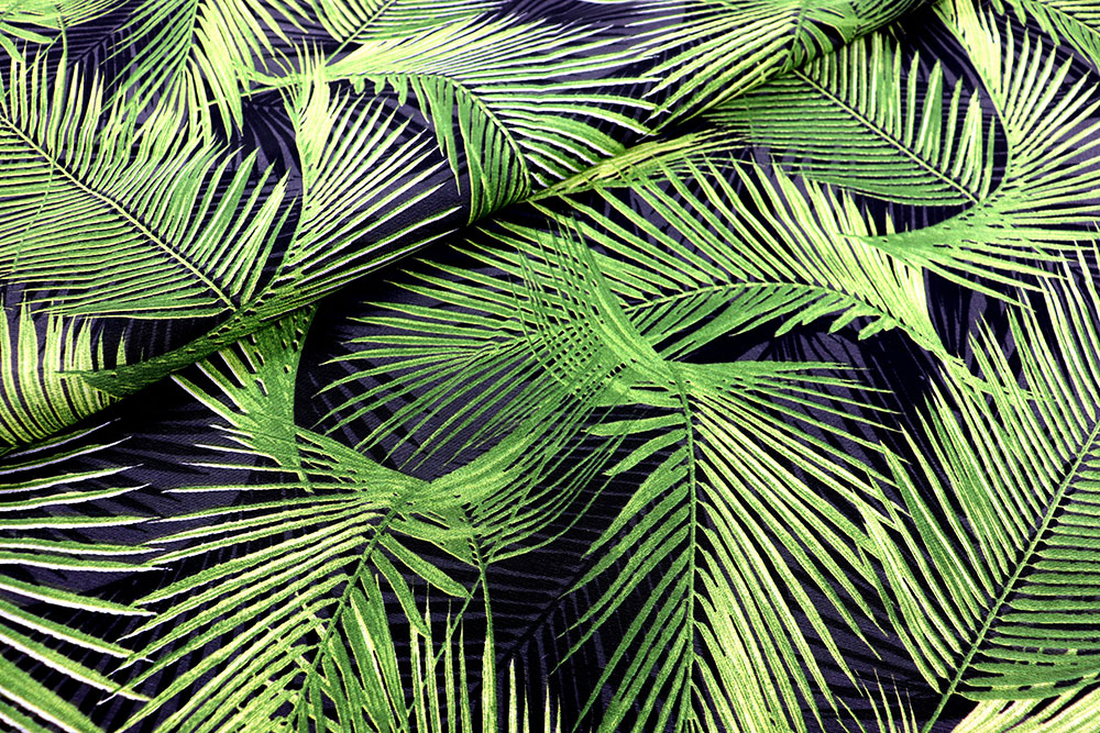 Dekostoff - Palmblätter 