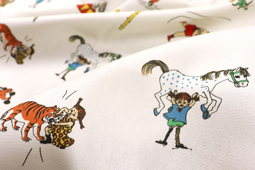 Dekostoff - Pippi im Zirkus 