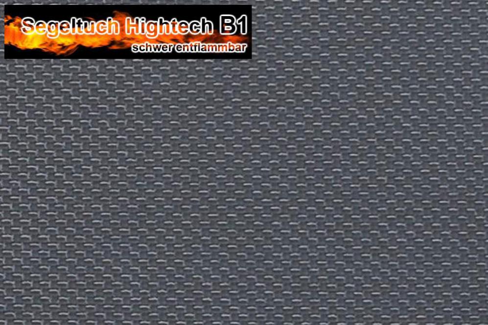 Segeltuch Hightech B1 - 240 g - Fluorcarbon - Dunkelgrau - 1,0 Meter 
