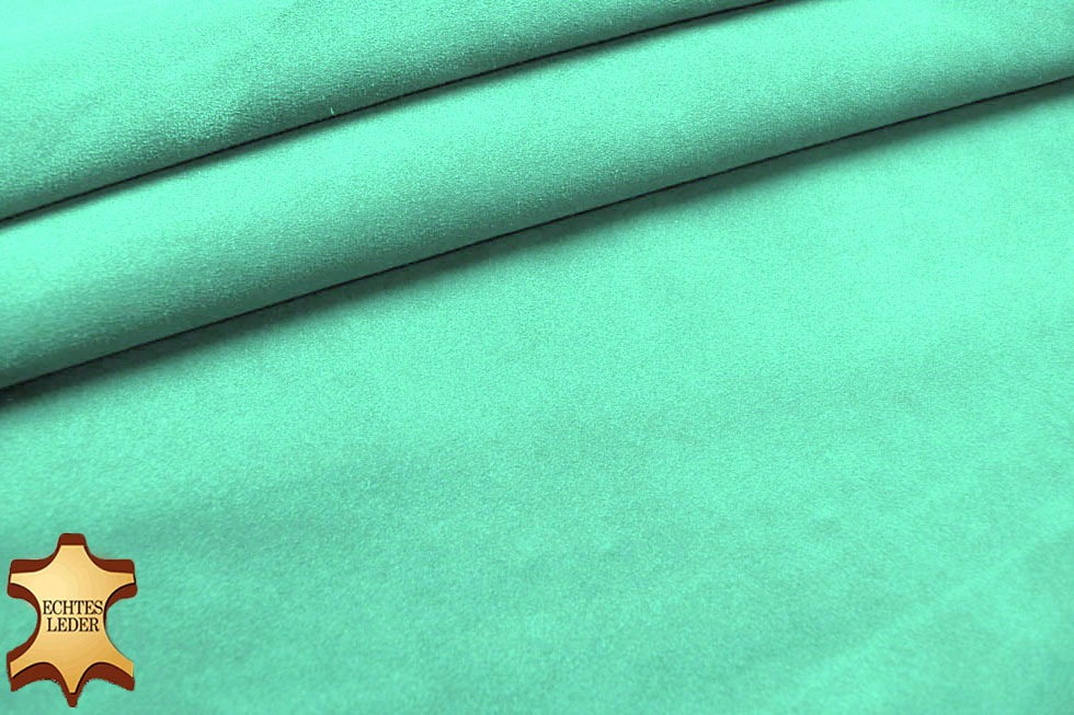 Echtleder-Stück  Colorado - Velours - Croupon Pastellgrün