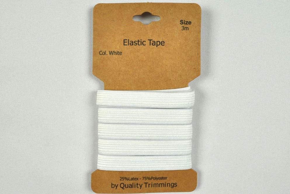 Elastik-Band 5 mm - 3 m - Weiß 