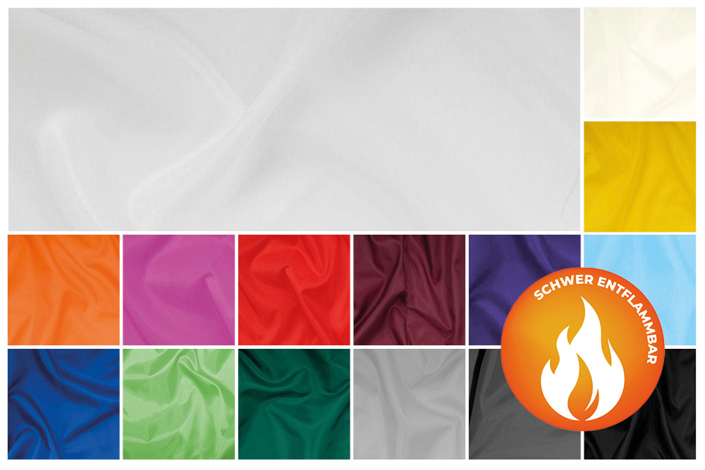 Dekorations-Taft - schwer entflammbar 