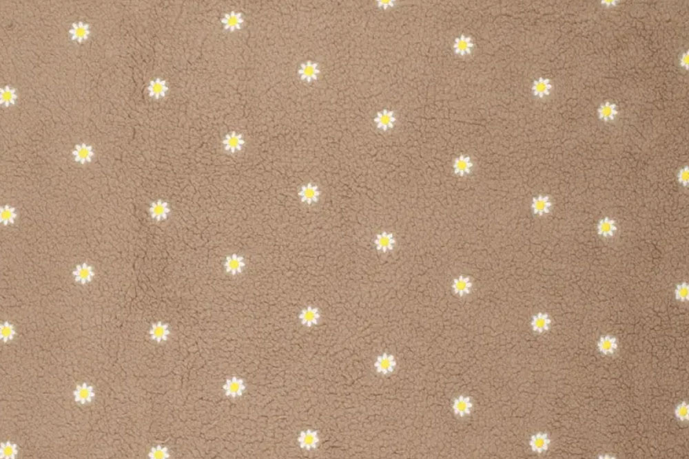 Sherpa-Fleece bestickt - Daisy 
