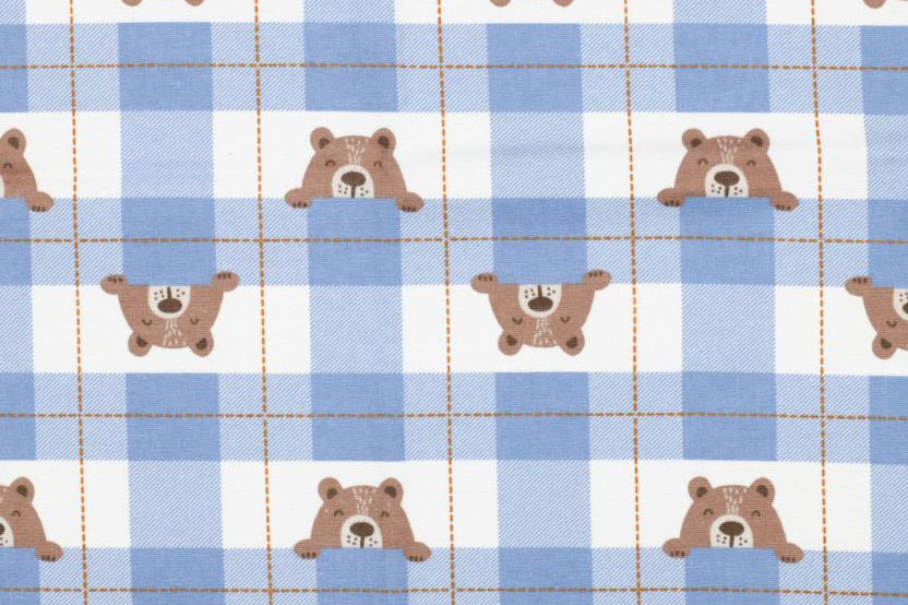 Baumwoll-Flanell - Bärchen 