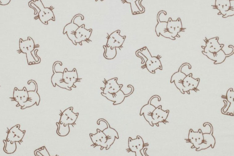 Baumwoll-Flanell - Kitty Cat 