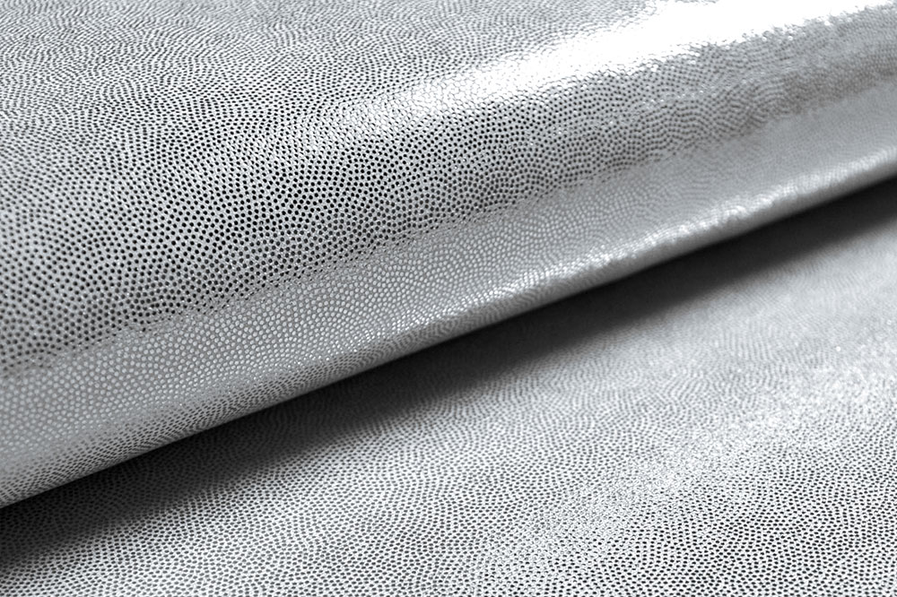 Tanzkleiderstoff Metallic - Silber 