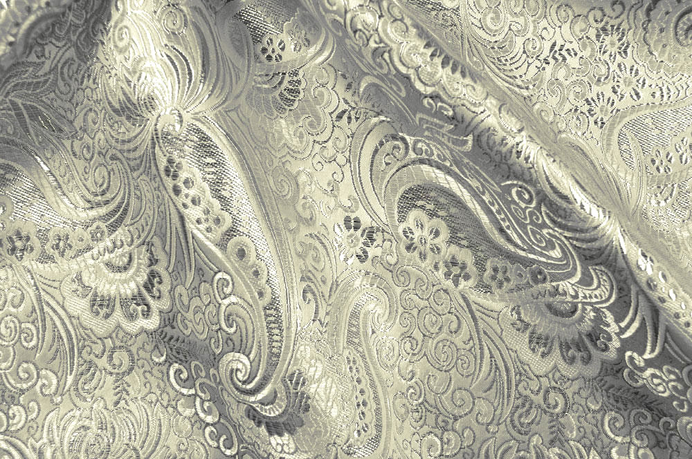 Brokat Maharadscha - Champagner/Silber 