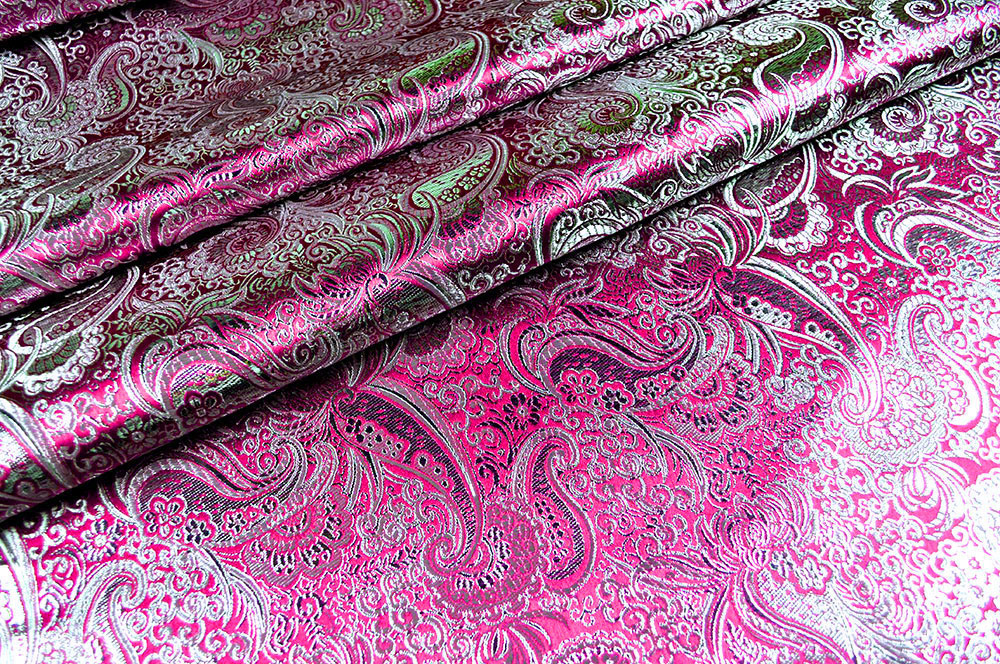 Brokat Maharadscha - Pink/Silber 