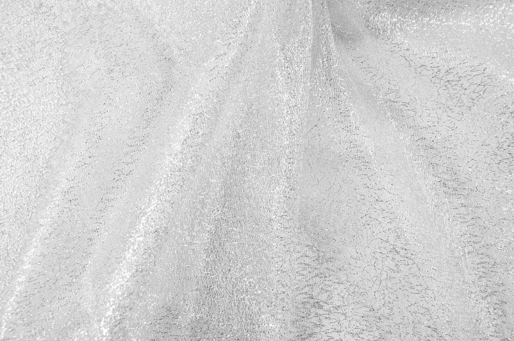 Glitzer Tüll - Weiß 