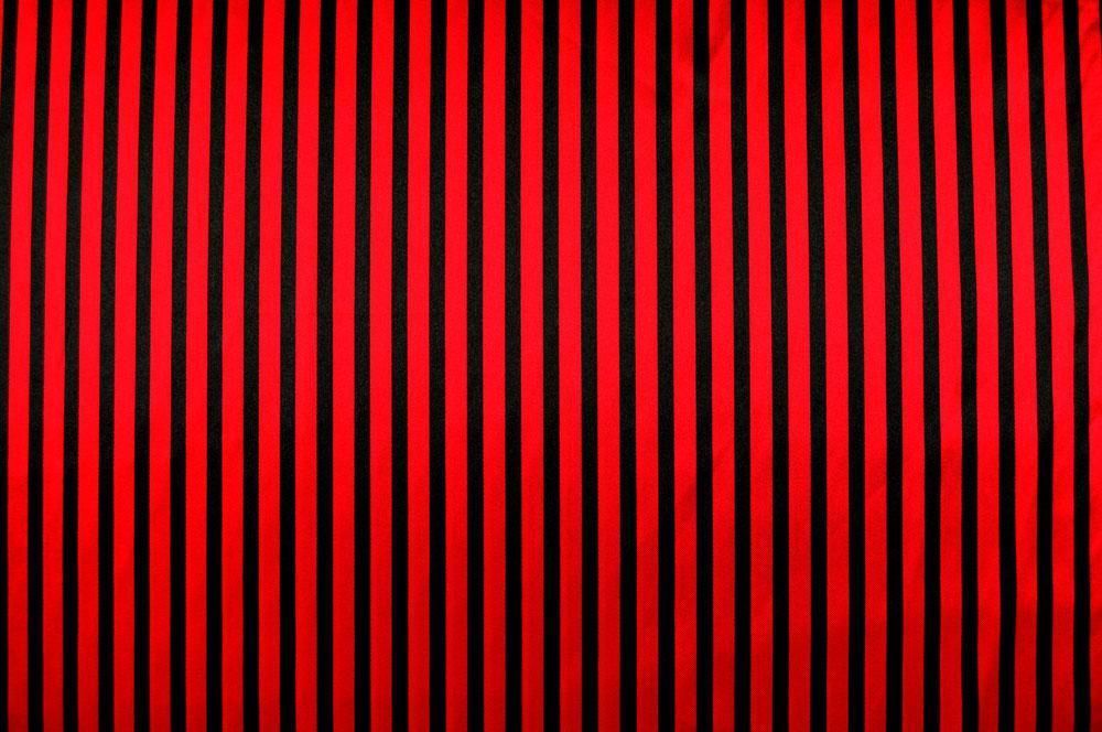 Satin Streifen - Rot/Schwarz 