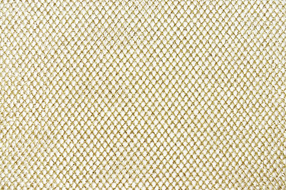 Gittertüll - Gold Metallic 