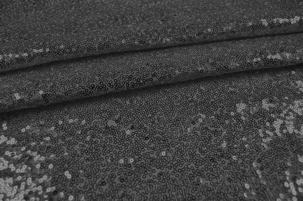Pailletten-Stoff XS - Anthrazit 
