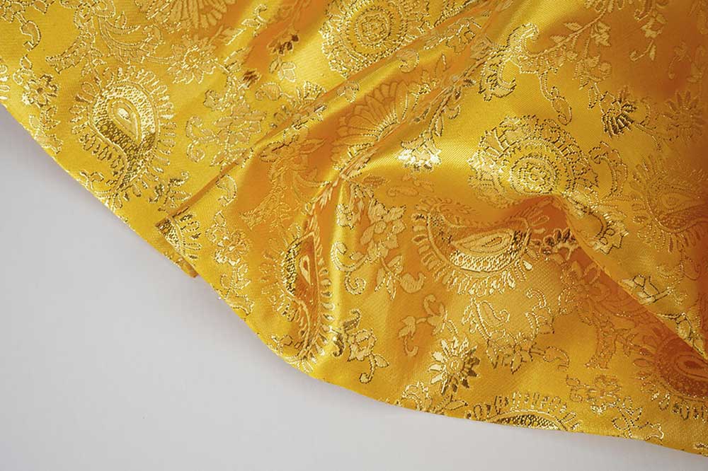 Brokat - Paisley Flower - Gold 