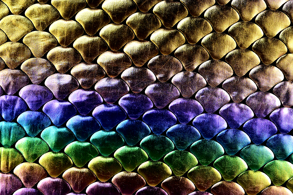 Tanzkleiderstoff Hologramm - Rainbow Mermaid 