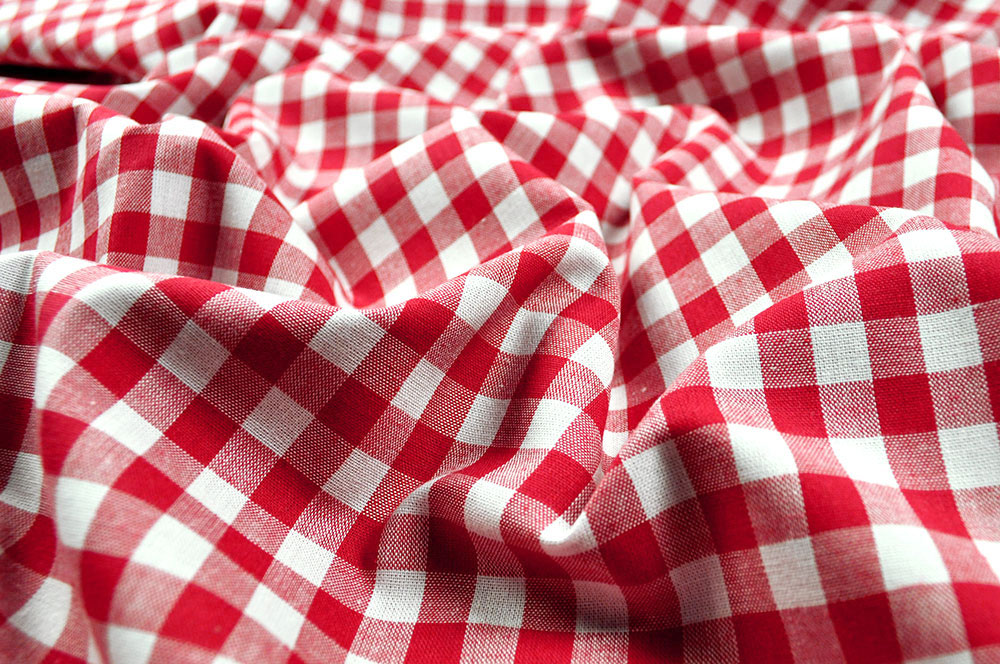 Vichy-Karo 5 mm - reine Baumwolle - Rot 