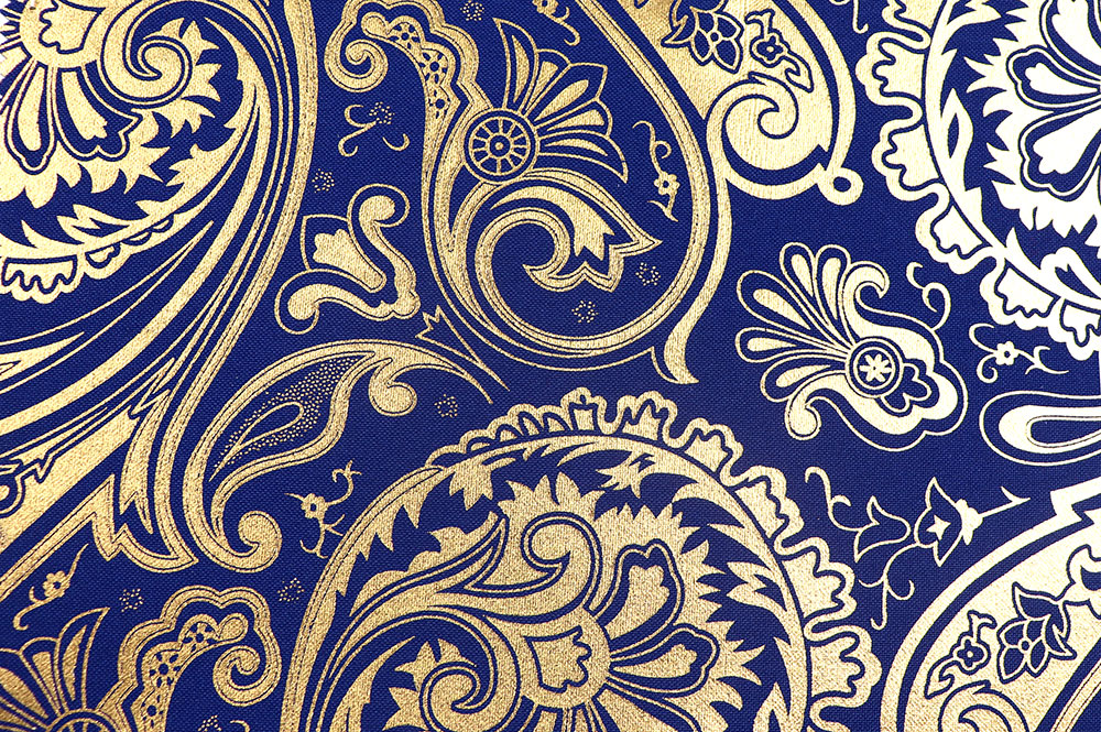 Universalstoff Gold - Paisley Ornament 