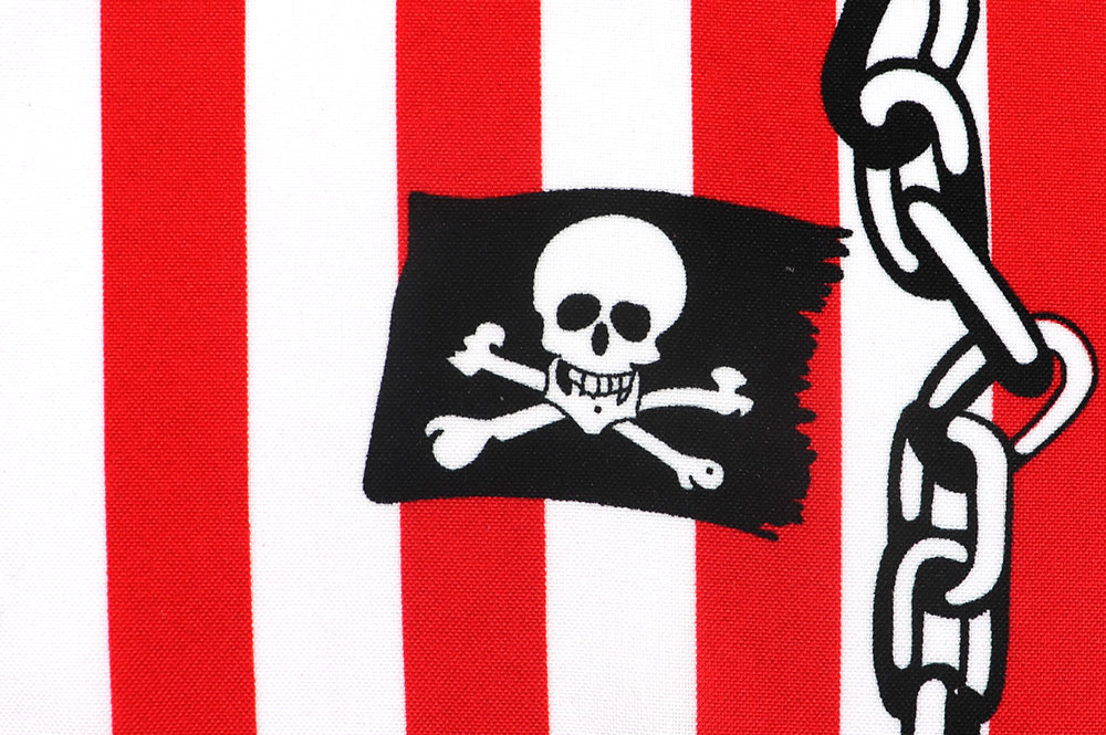 Universalstoff - Piraten-Streifen 
