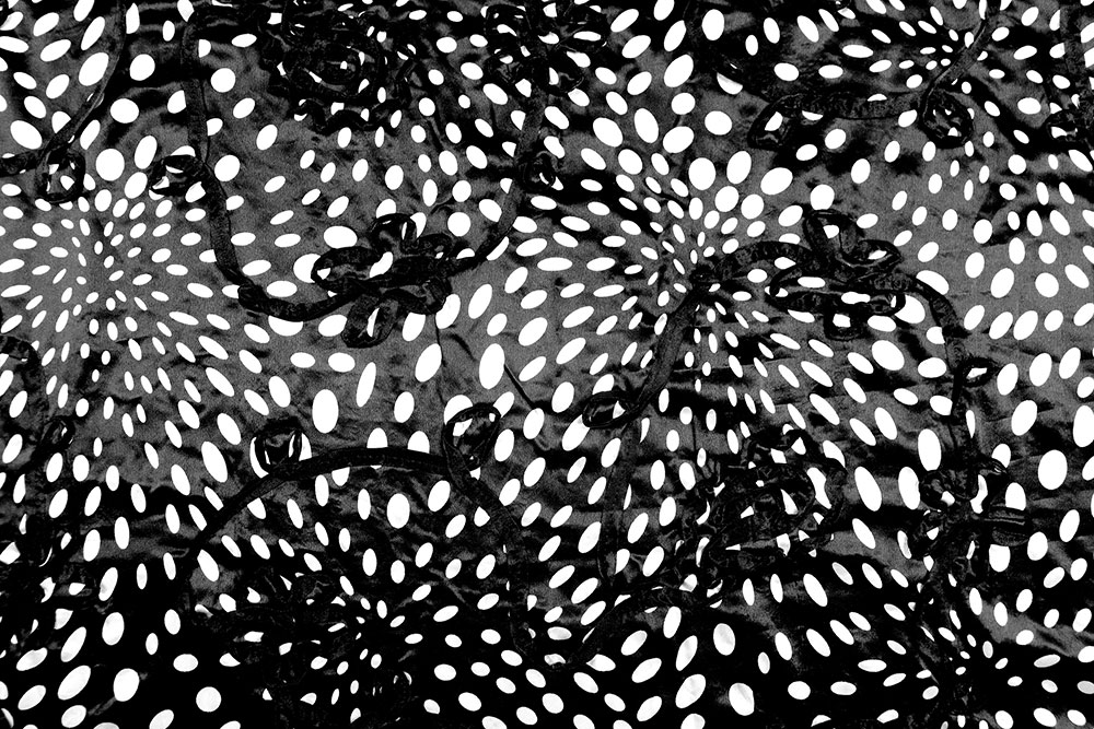 Satin - Blüten-Stickerei 