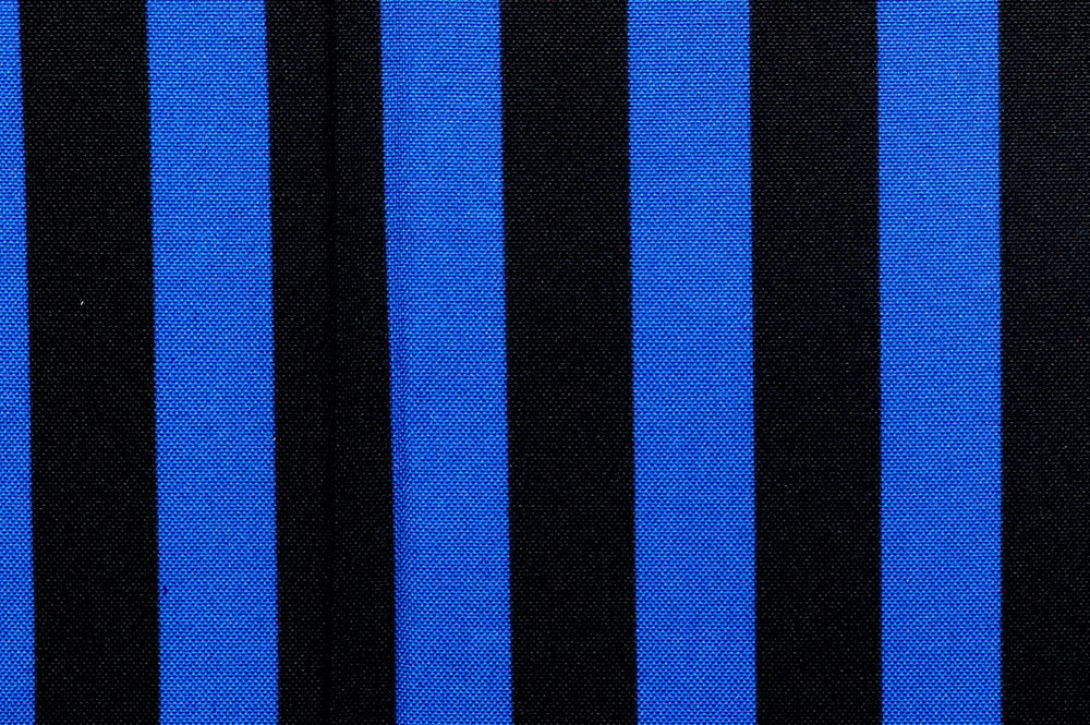 Universalstoff - Streifen - Royal/Schwarz 