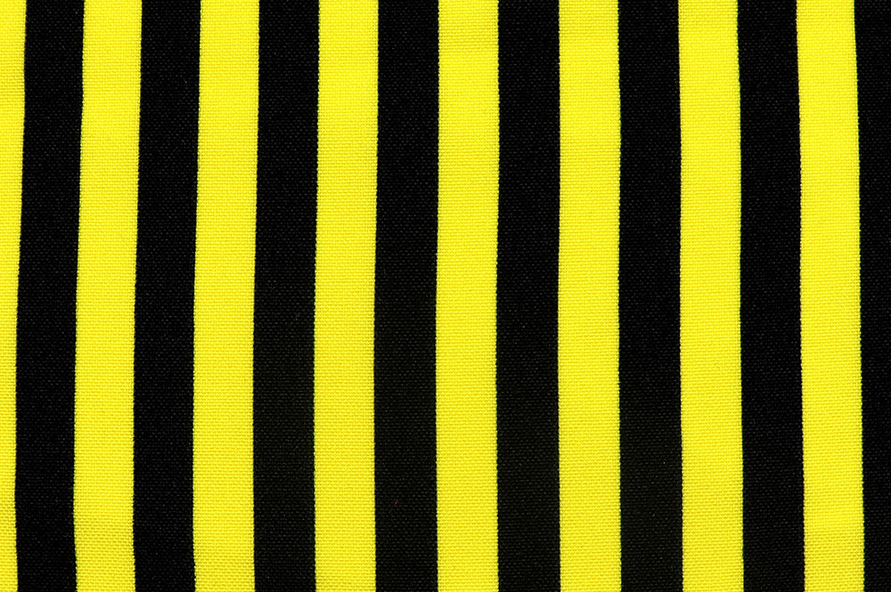 Universalstoff - Streifen - Gelb/Schwarz 