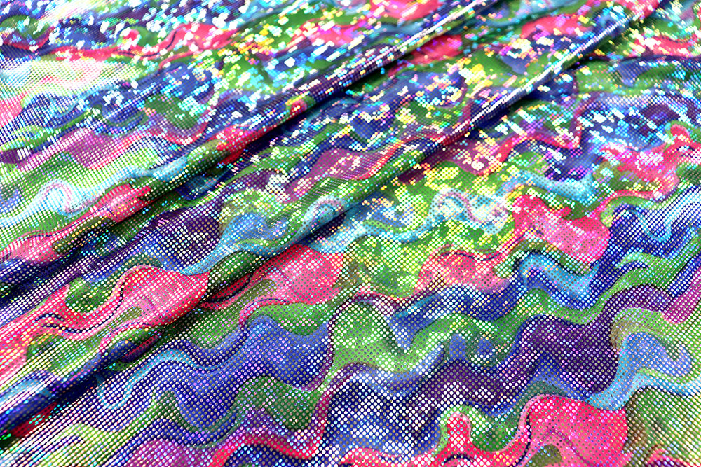 Tanzkleiderstoff Hologramm - Blue Trip 