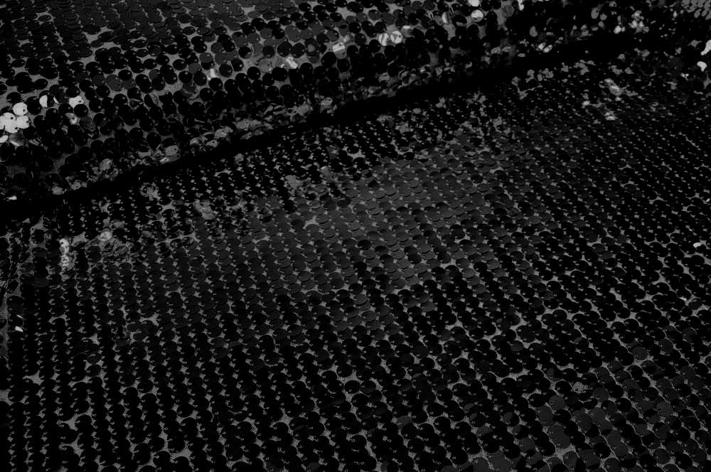 Pailletten-Stoff XL - Schwarz 