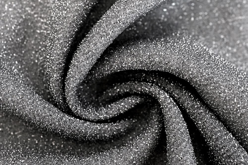 Lurex-Stretch - Glamour Platin