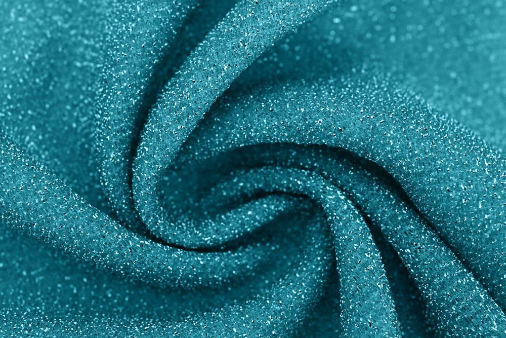 Lurex-Stretch - Glamour Türkis