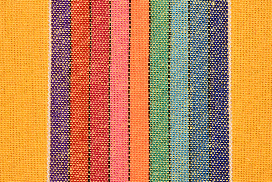 Kostüm- und Dekostoff - Streifen Multicolor - Gelb 